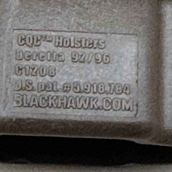 Blackhawk CQC Concealment Holster For Beretta 92/96 Polymer Construction Right - Picture 5 of 7